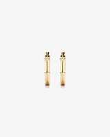 20mm Round Hoop Earrings in 10kt Yellow Gold