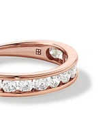 1.00 Carat TW Channel Set Round Brilliant Laboratory-Grown Diamond Wedding Ring in 14kt Yellow Gold