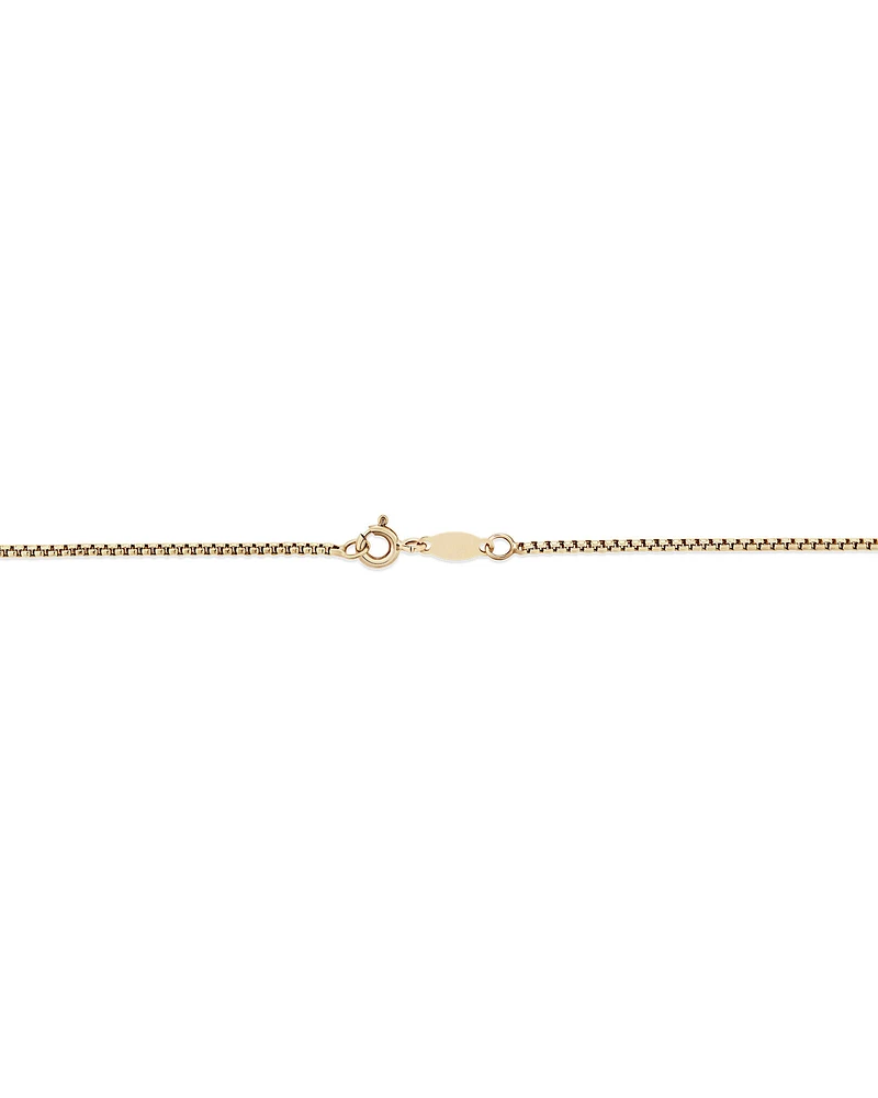 45cm (18") Hollow Round Box Chain in 14kt Yellow Gold