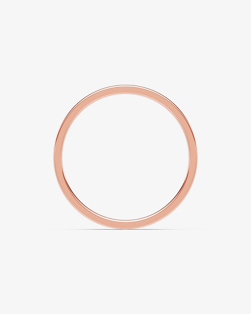 Half Round Wedding Band 10kt Yellow Gold