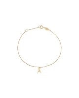 19cm (7.5") C Initial Bracelet in 10kt Yellow Gold