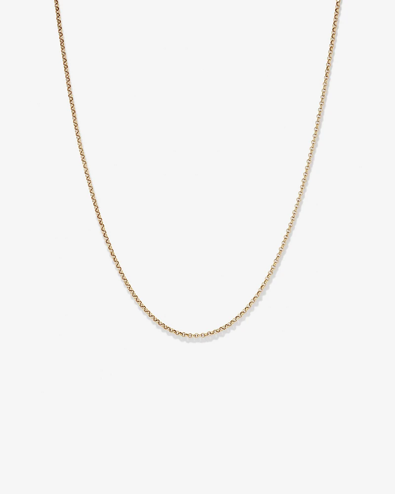 50cm (20") Hollow Belcher Chain in 10kt Rose Gold