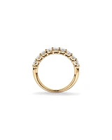 1.17 Carat TW Oval Laboratory-Grown Diamond Wedding Ring in 14kt White Gold