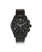 Men's Chronograph Watch in Black Tone Stainless Steel