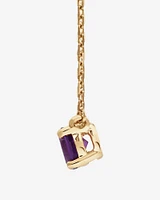 Necklace with Amethyst in 10kt Yellow Gold