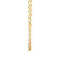 "K" Initial Necklace with 0.10 Carat TW of Diamonds in 10kt Yellow Gold