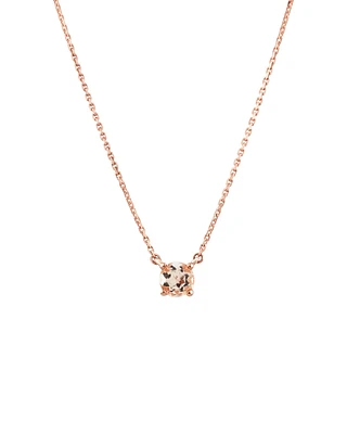 Necklace with Morganite in 10kt Rose Gold