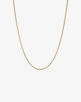 50cm (20") Semi Solid Curb Chain in 10kt Yellow Gold