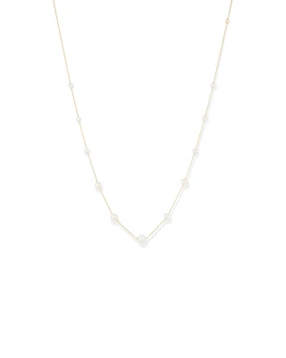 Cultured Freshwater Pearl Necklace in 10kt Yellow Gold