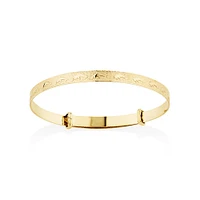 Expandable Baby Bangle in 10kt Yellow Gold