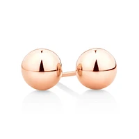 7mm Ball Stud Earrings in 10kt Yellow Gold