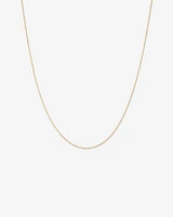 45cm (18") Hollow Singapore Chain in 10kt Yellow Gold