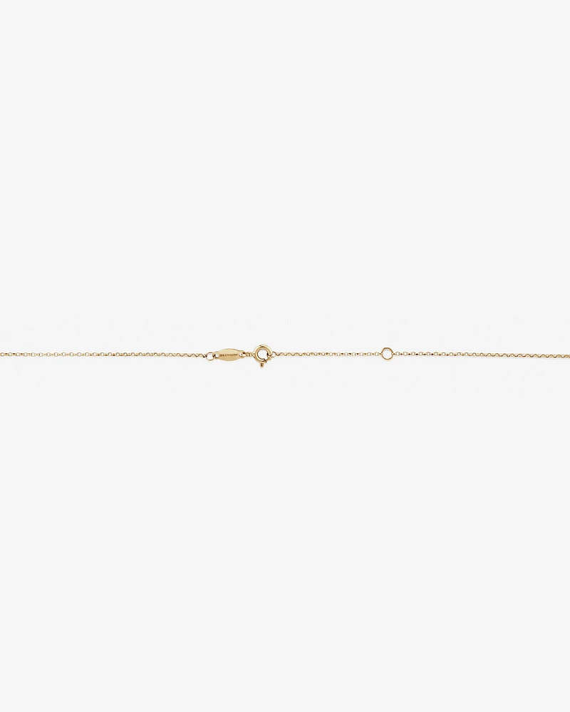 45cm (18") 1mm Width Diamond Cut Belcher Chain in 18kt Yellow Gold