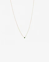 Emerald Trio Necklace in 10kt Yellow Gold