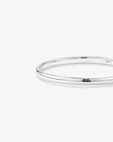 3.7mm Width Solid Round Baby Bangle in Sterling Silver