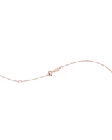 Petit pendentif Infinitas en or rose 10 K à diamants totalisant 0,25 ct