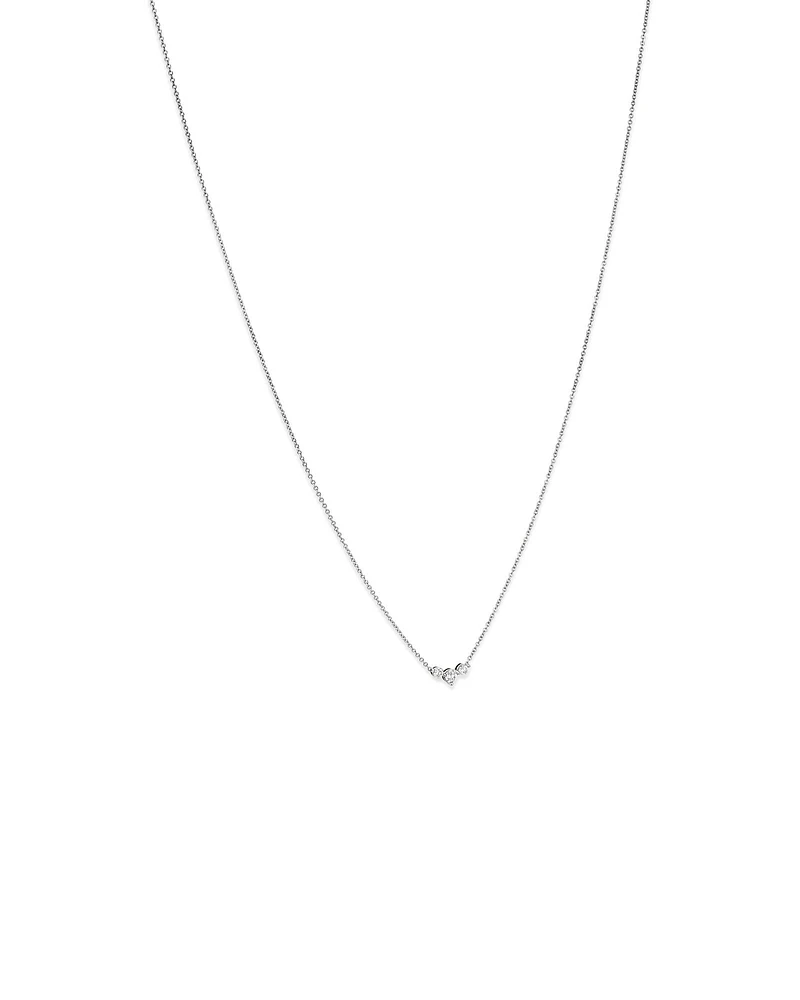 Necklace with 0.25 Carat TW Diamonds in 18kt White Gold