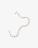 Cultured Freshwater Pearl Bracelet in Sterling Silver