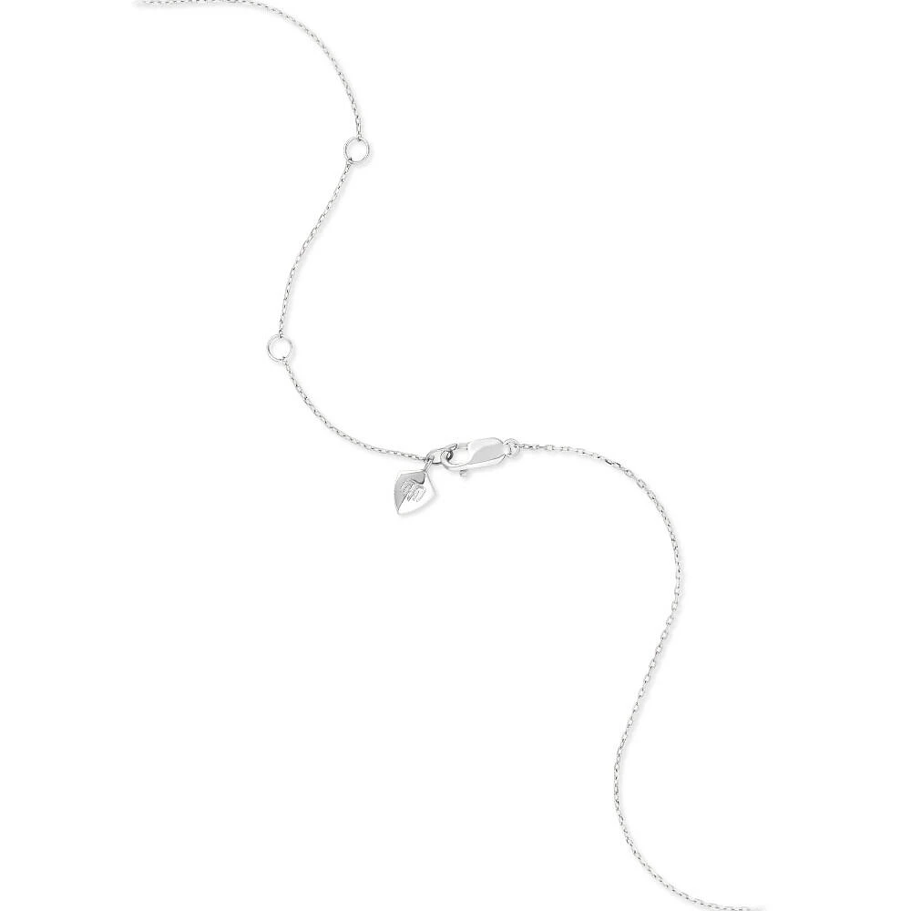 Collier à station en forme de marquise en argent sterling