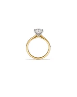 Certified Solitaire Engagement Ring with A 1 1/2 Carat TW Diamond in 18kt White Gold