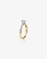 Ring with Carat TW of Diamonds in 14kt Yellow & White Gold