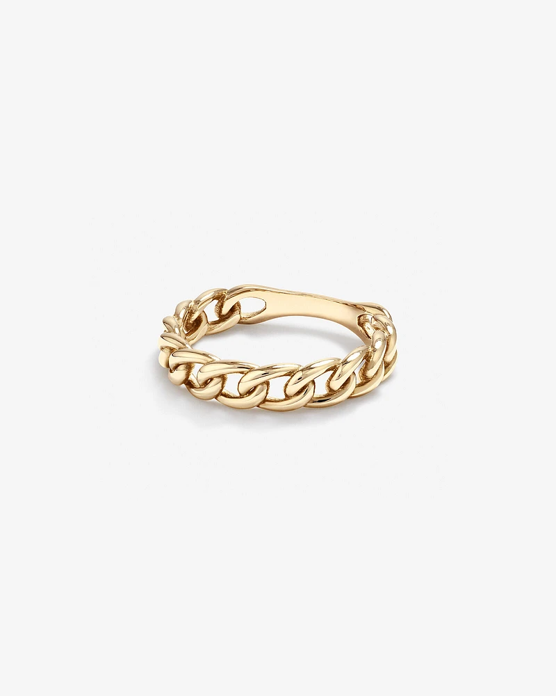 Link Ring in 10kt Yellow Gold