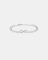 Infinity Belcher Chain Bracelet in Sterling Silver