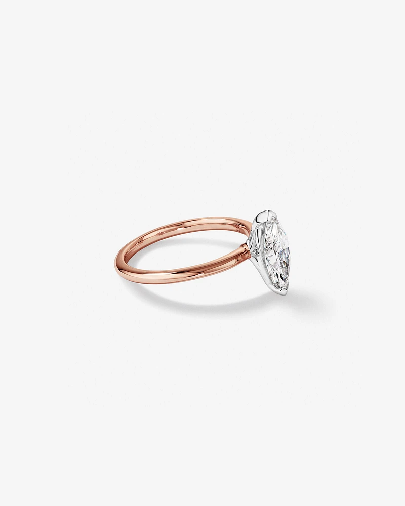1.25 Carat TW Marquise Laboratory-Grown Diamond Solitaire Engagement Ring in 14kt White Gold