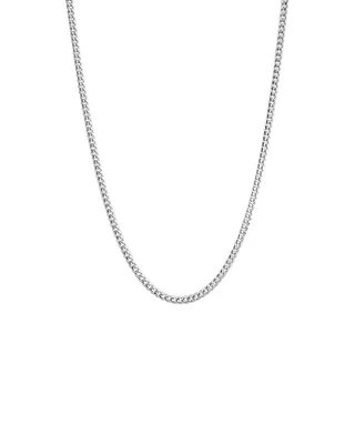 55cm (22") 3.5mm Width Miami Curb Chain in Sterling Silver