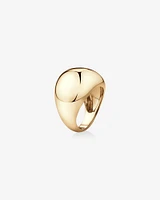 Wide Dome Ring in 10kt Yellow Gold