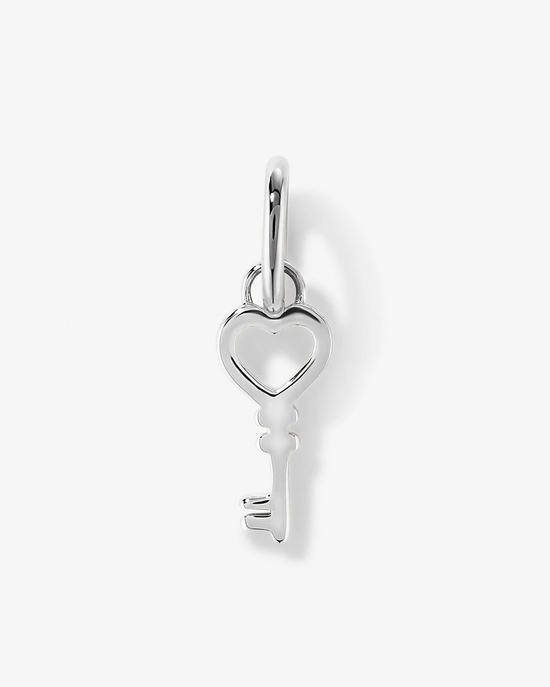 Bow Key Pendant in Sterling Silver