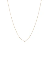 Necklace with 0.10 Carat TW of Diamonds in 10kt Yellow Gold