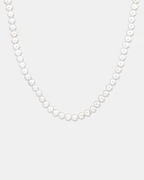 Cultured Freshwater Pearl Necklace in Sterling Silver