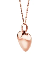 Puff Heart Pendant in 10kt Rose Gold