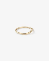 Diamond Accent Chevron Ring in 10kt Yellow Gold