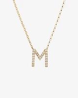 "K" Initial Necklace with 0.10 Carat TW of Diamonds in 10kt Yellow Gold
