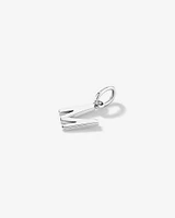 Letter Z Initial Pendant in Sterling Silver