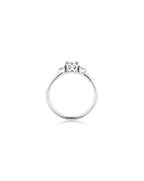 Evermore Three Stone Engagement Ring with 0.33 Carat TW of Diamonds in White Gold