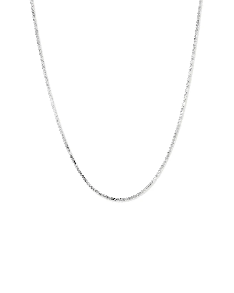 45cm (18") Serpentine Chain in Sterling Silver