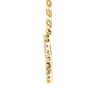 "K" Initial Necklace with 0.10 Carat TW of Diamonds in 10kt Yellow Gold