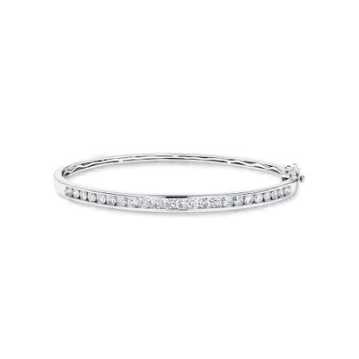 Bangle with 2 Carat TW Of Diamonds 10kt Gold