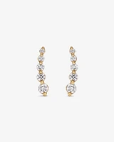 Ear Climbers with 0.25 Carat TW of Diamonds in 10kt Yellow Gold