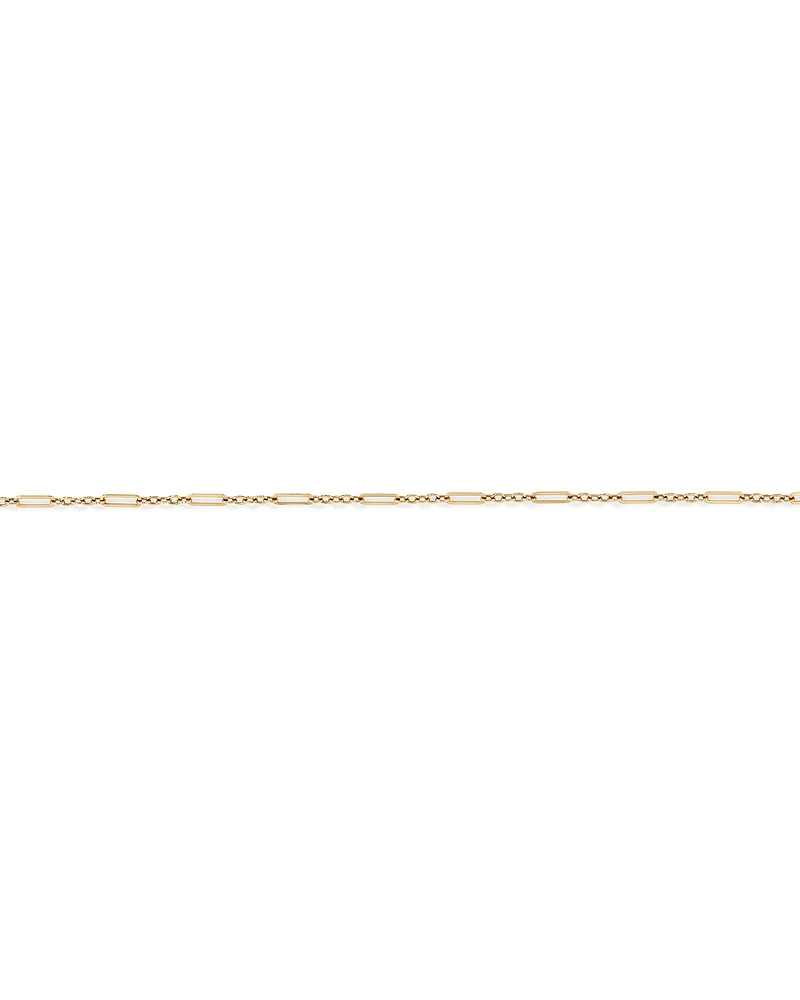 Paperclip 3 and 1 Bracelet in 10kt Yellow Gold