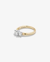 0.50 Carat TW Three Stone Round Brilliant Diamond Engagement Ring in 14kt White Gold