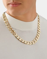 55cm (22") Solid Curb Chain in 10kt Yellow Gold