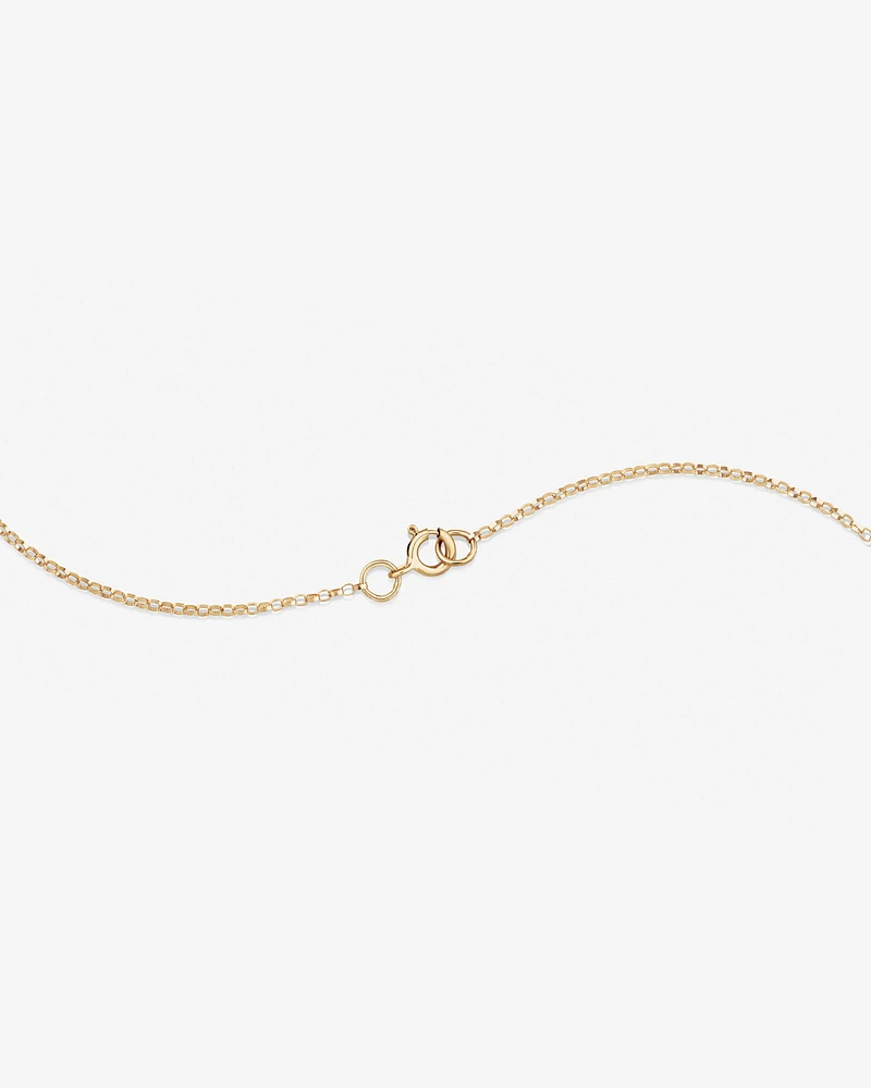 "K" Initial Necklace with 0.10 Carat TW of Diamonds in 10kt Yellow Gold