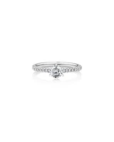 Sir Michael Hill Designer Engagement Ring with Carat TW of Diamonds in 18kt White Gold