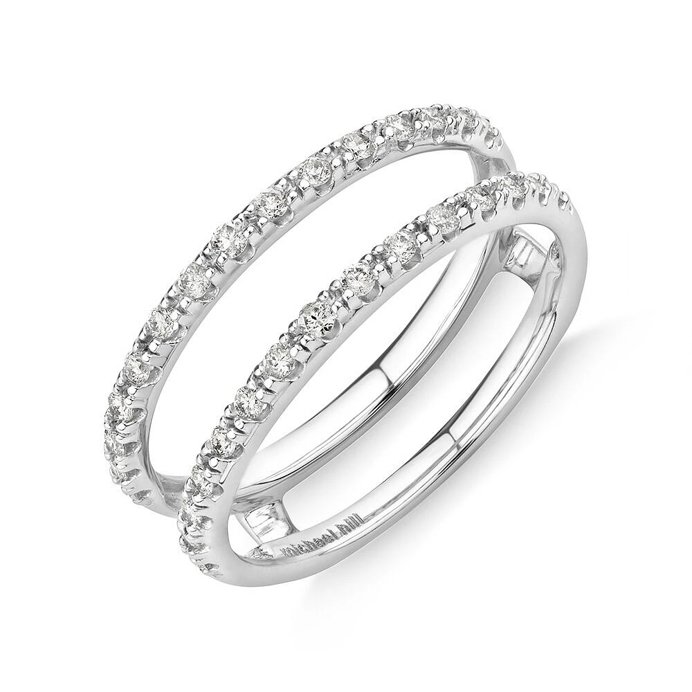 Enhancer Ring with 0.25 Carat TW of Diamonds in 14kt White Gold