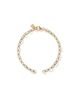 18cm (7") Round Paperclip Open Pendant Bracelet in 10kt Yellow Gold