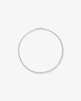 5mm Wide Rounded Box Chain Necklace in Sterling Silver